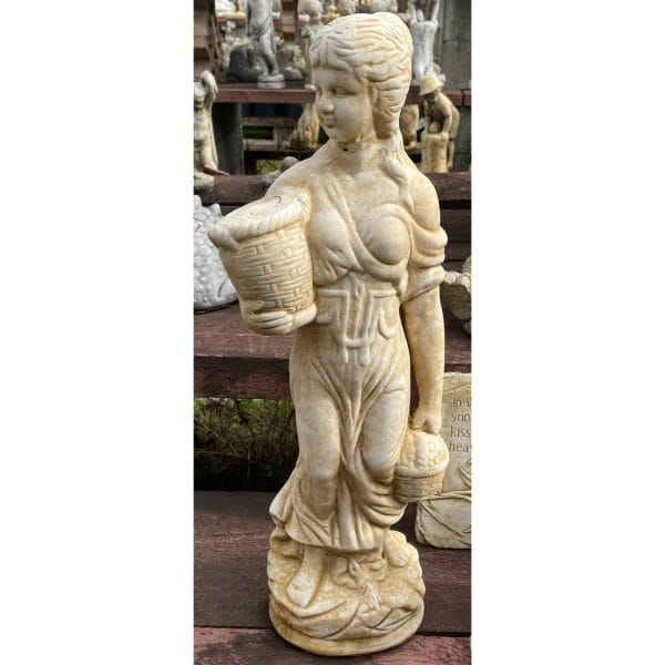 Flower Seller Large Concrete Statue