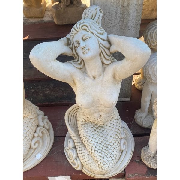 Mermaid Concrete Statue 1915