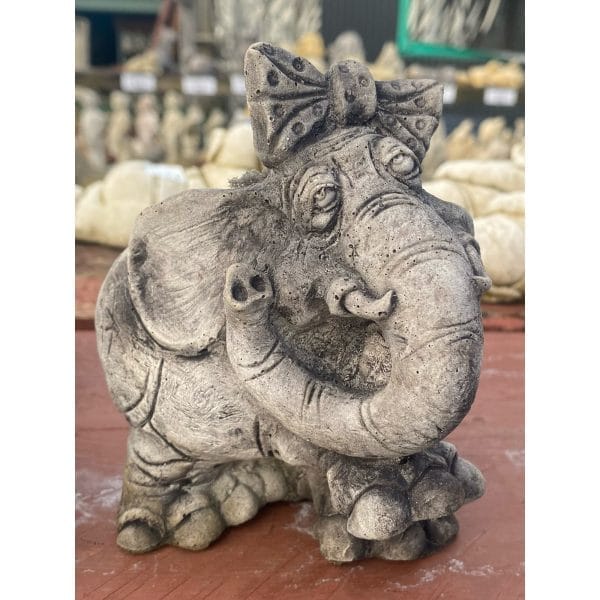 Miss Elephant Concrete Statue 0139