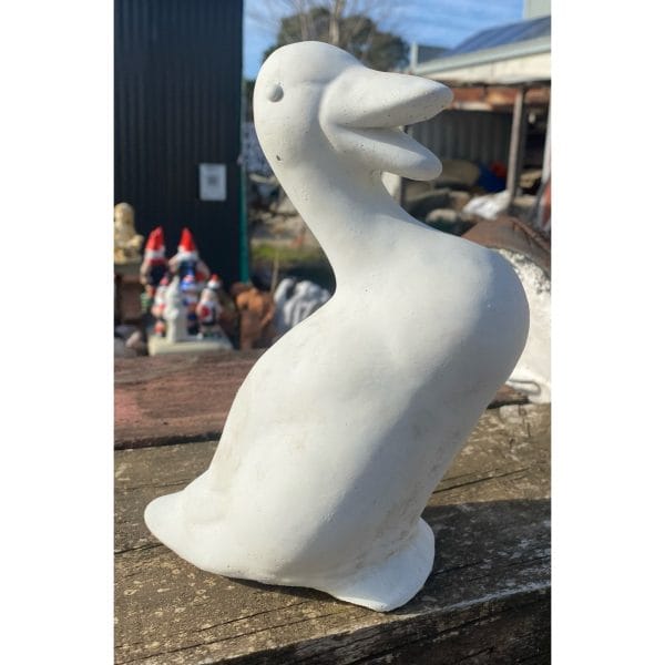 Upright Duck Small Concrete Bird Statue