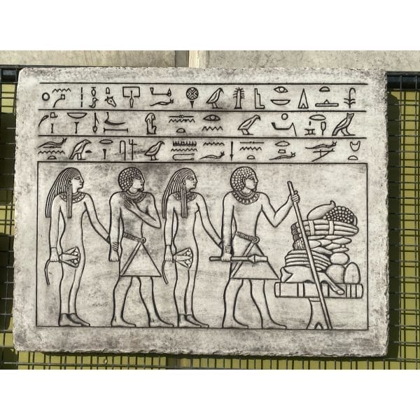 Egyptian Family Khu Concrete Wall Plaque 9407