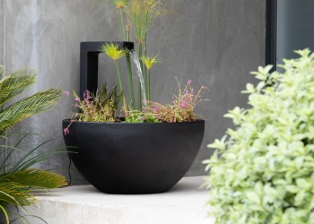 Patio Pond Lightweight Bowl with Spout Fountain