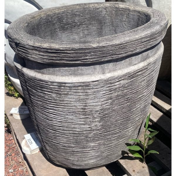 Grooved Oval Planter Concrete Pot (1775)