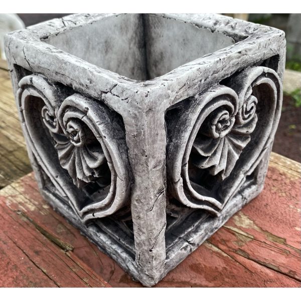 Square Heart Pot Concrete Planter (0520)